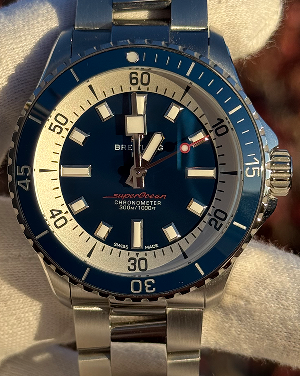 Breitling Superocean 42MM Blue Dial Steel Bracelet (A17375E71C1A1)