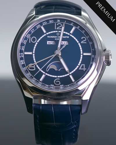 2021 Vacheron Constantin Fiftysix Complete Calendar 40MM Steel Strap Blue Dial (4000E/000A-B548)