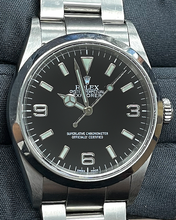 Rolex Explorer 36MM Black Dial Oyster Bracelet (114270)