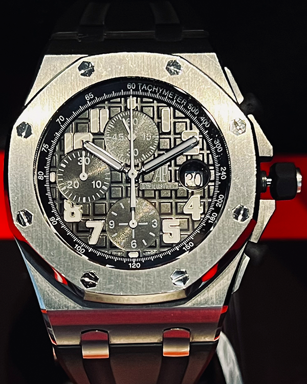 2012 (H serial) Audemars Piguet Royal Oak Offshore 42MM Black Dial Rubber Strap (26170ST.OO.D101CR.03)