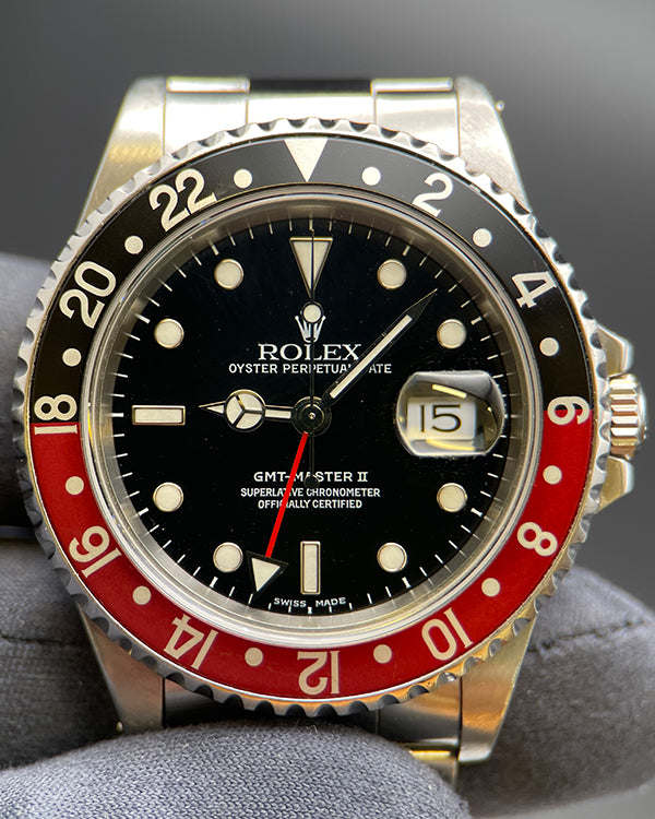 (Y Serial) Rolex GMT-Master II "Coke" 40MM Black Dial Oyster Bracelet (16710)