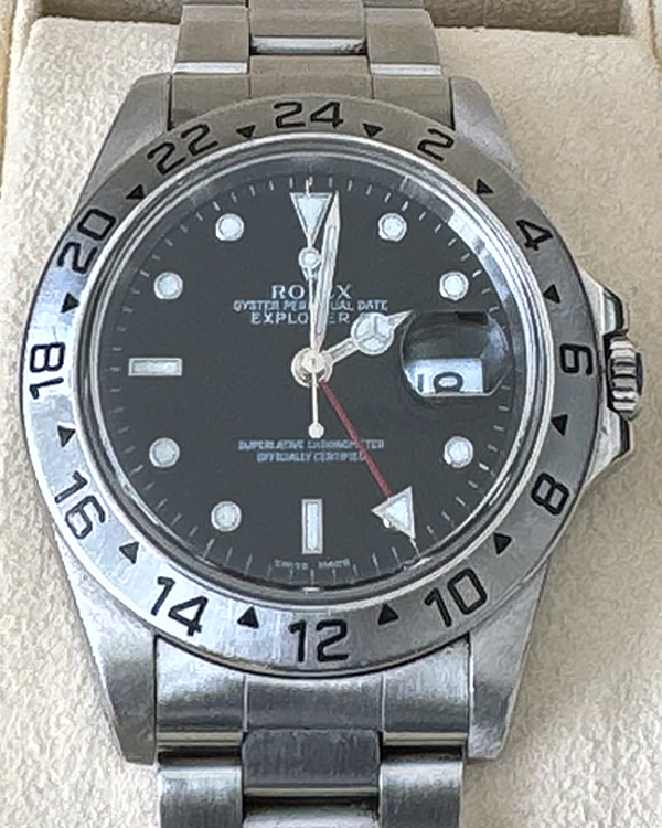 Rolex Explorer II 40MM Black Dial Oyster Bracelet (16570)