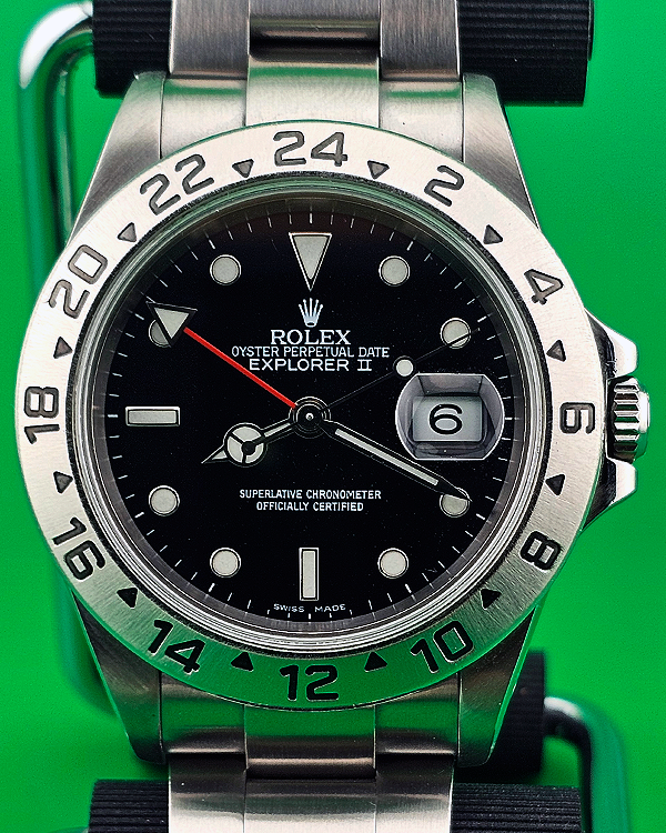 2003 (F Serial) Rolex Explorer II 40MM Black Dial Oyster Bracelet (16570)