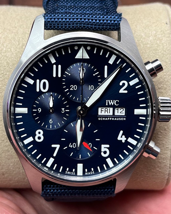 2023 IWC Pilot Chronograph Steel Blue Dial (IW378003)