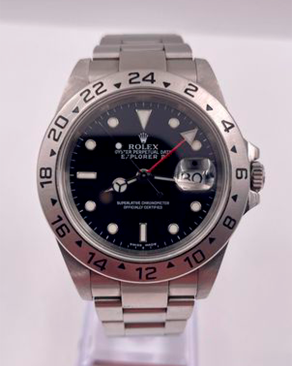 2004 Rolex Explorer II 40MM Black Dial Steel Bracelet (16570)