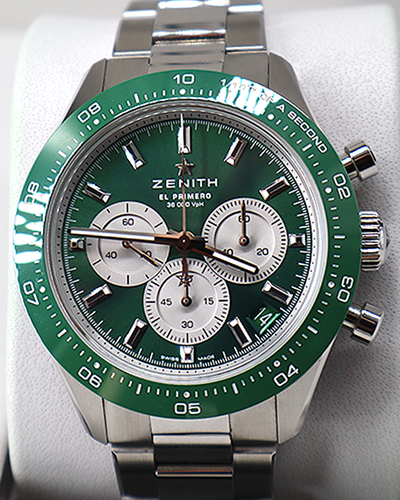 2024 Zenith Chronomaster Sport "Yoshida Special Edition" 41MM Green Dial Steel Bracelet (03.3108.3600/57.M3100)