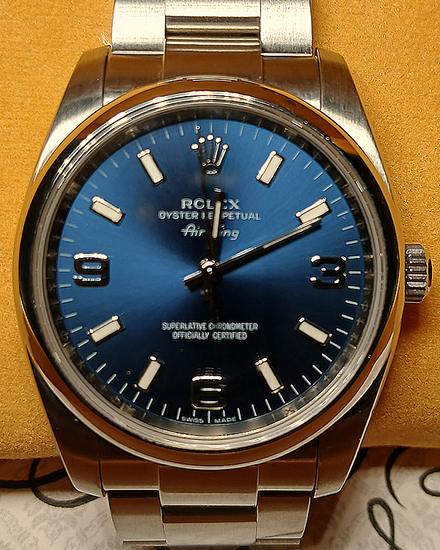 Rolex Air-King 34MM Blue Dial Oyster Bracelet (114200)