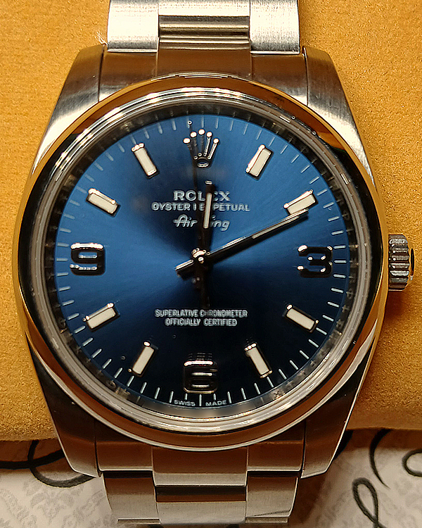Rolex Air-King 34MM Blue Dial Oyster Bracelet (114200)