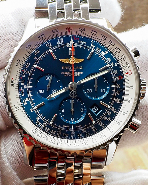 2018 Breitling Navitimer 01 Chronograph 46MM Blue Dial Steel