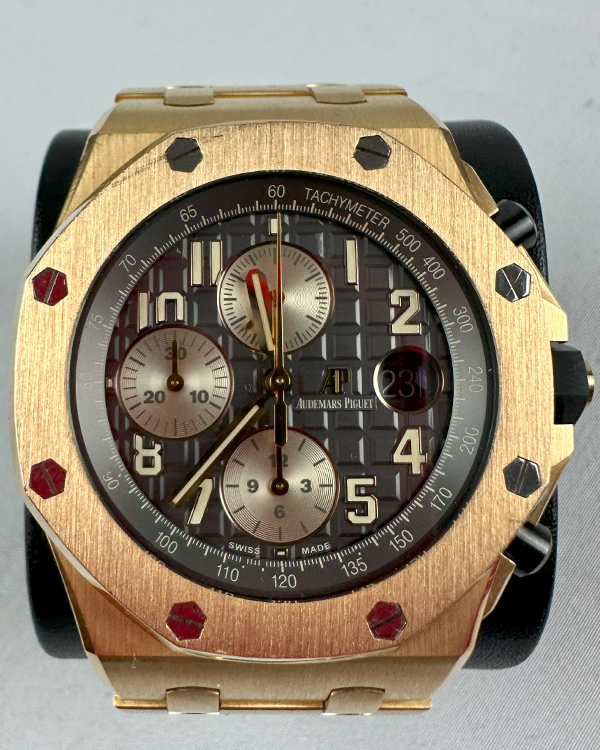 2017 Audemars Piguet Royal Oak Offshore "Brick" 42MM Grey Dial Rose Gold Bracelet (26470OR)