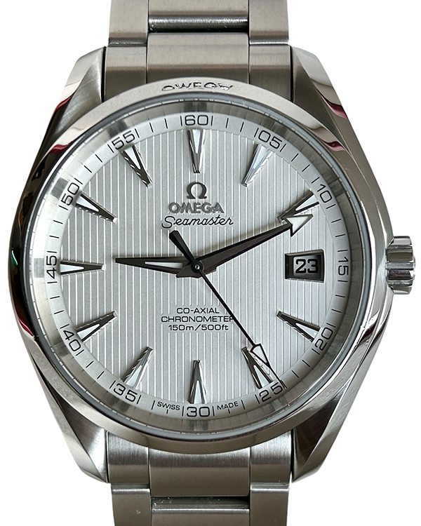 No Reserve - 2011 Omega Seamaster Aqua Terra 41.5MM Silver Dial Steel Bracelet (231.10.42.21.02.001)