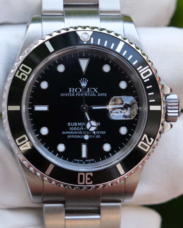 2002 (K Serial) Rolex Submariner Date 40MM Black Dial Oyster Bracelet (16610)