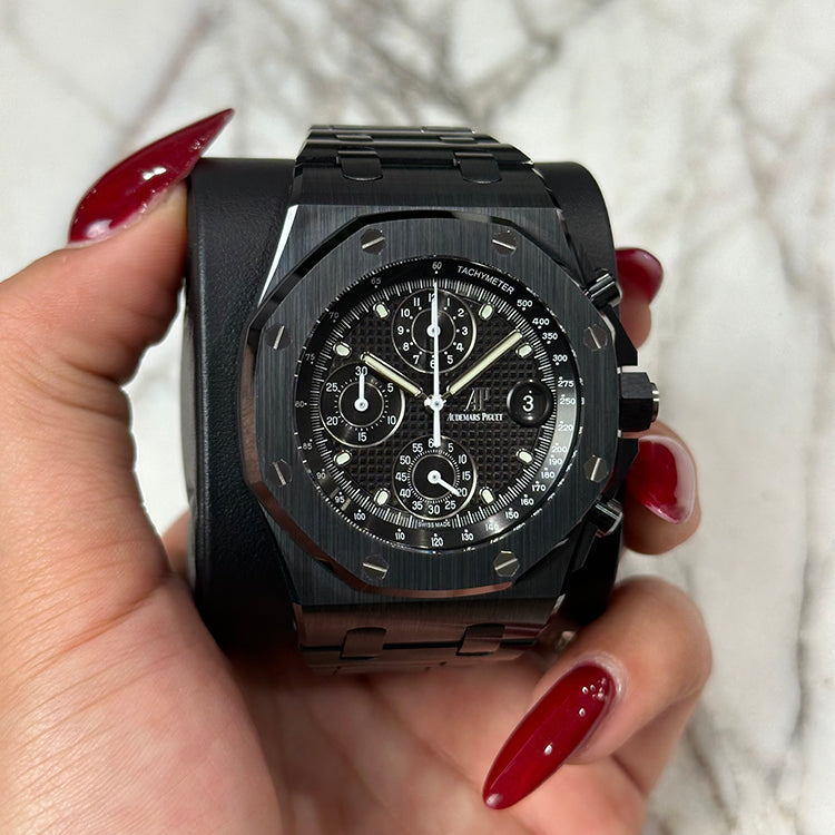 Audemars Piguet Royal Oak Offshore 42MM Black Dial Ceramic Bracelet (2 ...