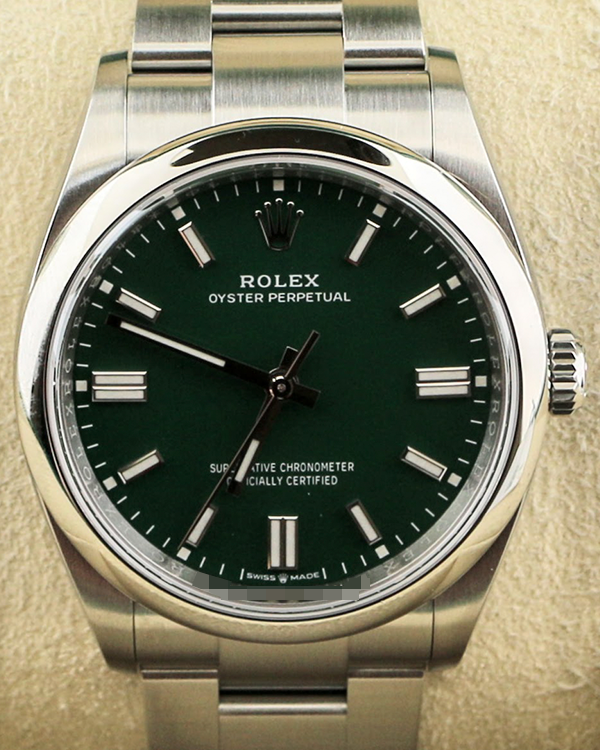 2024 Rolex Oyster Perpetual 36MM Green Dial Oyster Bracelet (126000)