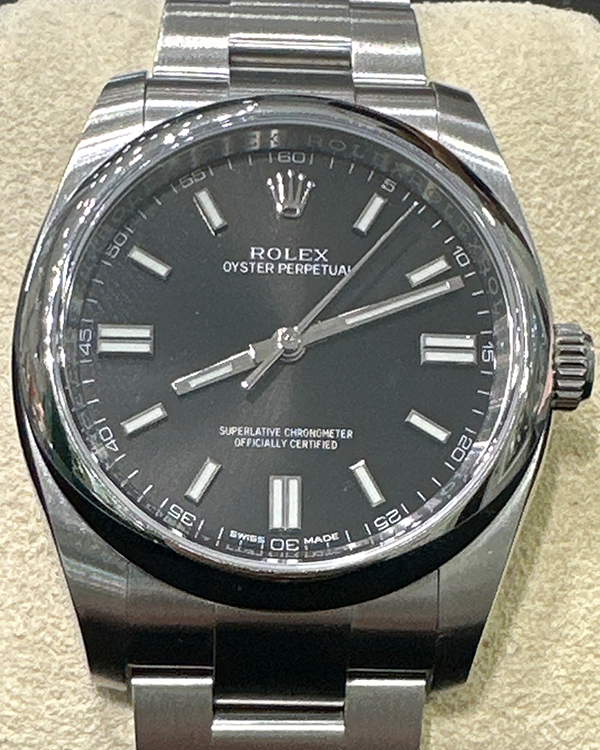 2019 Rolex Oyster Perpetual 36MM Oystersteel Black Dial (116000)