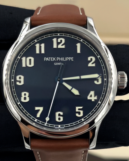 2017 Patek Philippe Calatrava "New York" L.E. 42MM Blue Dial Leather Strap (5522A)