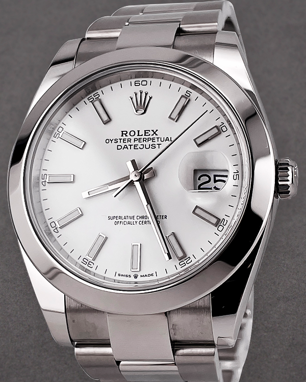 2024 Rolex Datejust 41MM White Dial Oyster Bracelet (126300)