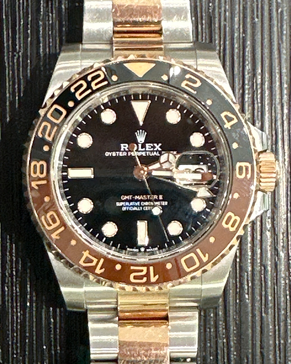 2022 Rolex GMT-Master II "Rootbeer" 40MM Two-Tone Black Dial (126711CHNR)