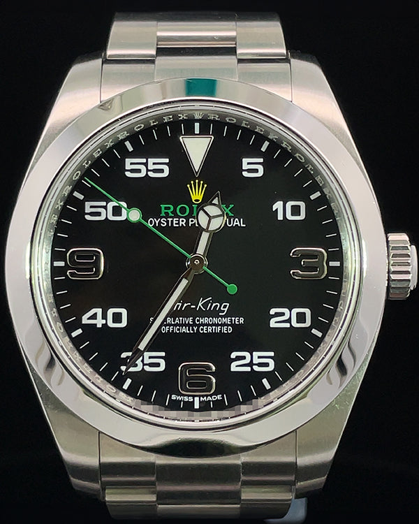 Rolex Air-King 40MM Black Dial Steel Bracelet (116900)