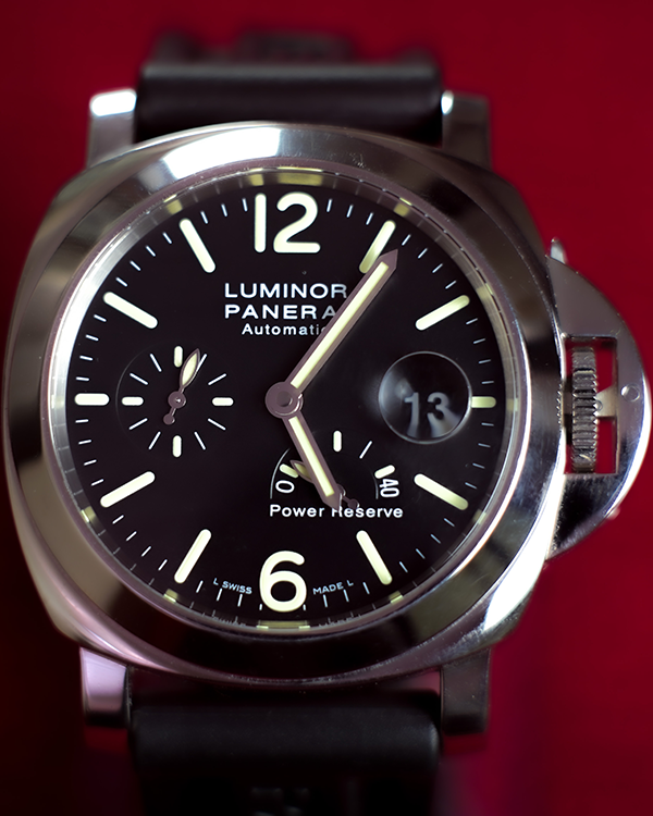 2008 Panerai Luminor Power Reserve Steel Black Dial PAM00090 Grailzee