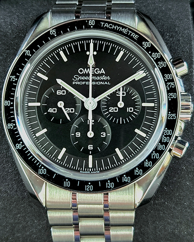 2022 Omega Speedmaster Professional Moonwatch 42MM Black Dial Steel Bracelet (310.30.42.50.01.002)