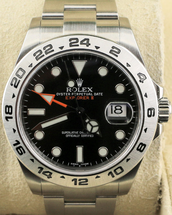 Rolex Explorer II 42MM Black Dial Oyster Bracelet (216570)