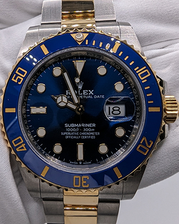 2023 Rolex Submariner Date Oystersteel and Yellow Gold Royal Blue Dial (126613LB)