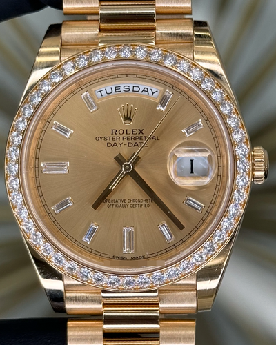 2019 Rolex Day-Date 40MM Champagne Dial Yellow Gold President Bracelet (228348RBR)