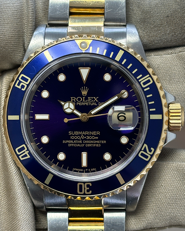 Rolex Submariner Date 40MM Customized Tropical Blue Dial Two-Tone Bracelet (16613)