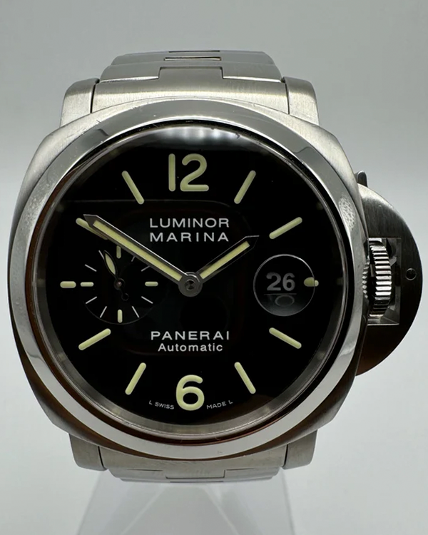 2008 Panerai Luminor Marina Automatic 44MM Black Dial Steel Bracelet (PAM00299)