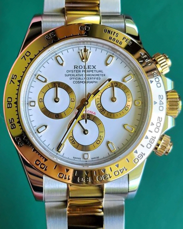 Rolex Cosmograph Daytona 40MM White Dial Two-Tone Bracelet (116503)