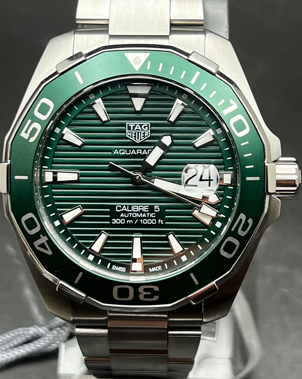 2020 TAG Heuer Aquaracer 300M 43MM Steel Green Dial (WAY201S.BA0927)