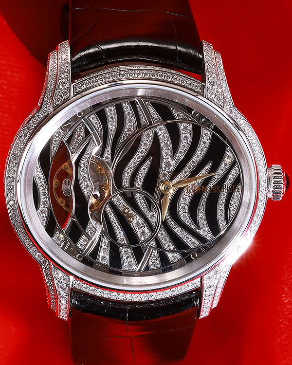 2024 Audemars Piguet Millenary "Zebra" L.E. 39.5MM Diamonds/Black Onyx Dial Leather Strap (77249BC.ZZ.A102CR.01)