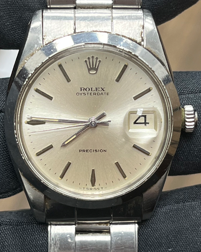 Rolex Oyster Precision 34MM Silver Dial Oyster Bracelet (6694)