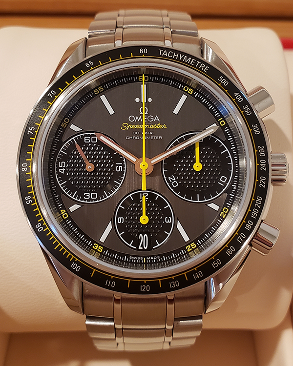 Omega Speedmaster Racing Co-Axial Chronograph 40MM Steel Grey Dial (32 ...