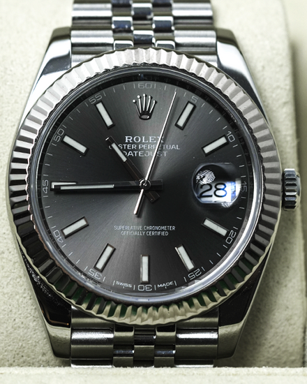 Rolex Datejust 41MM Rhodium Dial Jubilee Bracelet (126334)