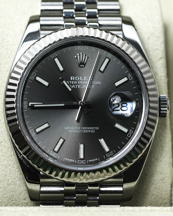Rolex Datejust 41MM Rhodium Dial Jubilee Bracelet (126334)