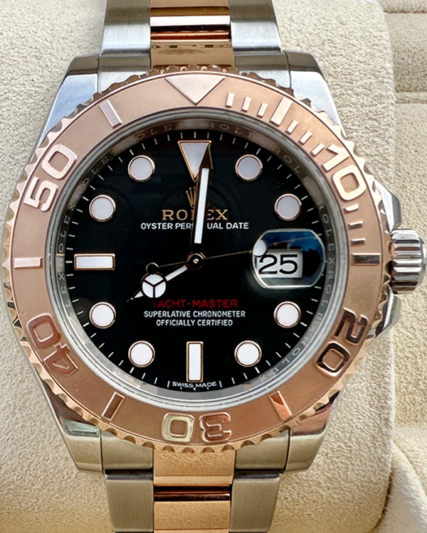 2018 Rolex Yacht-Master 40MM Oystersteel Everose Gold Black Dial (116621)