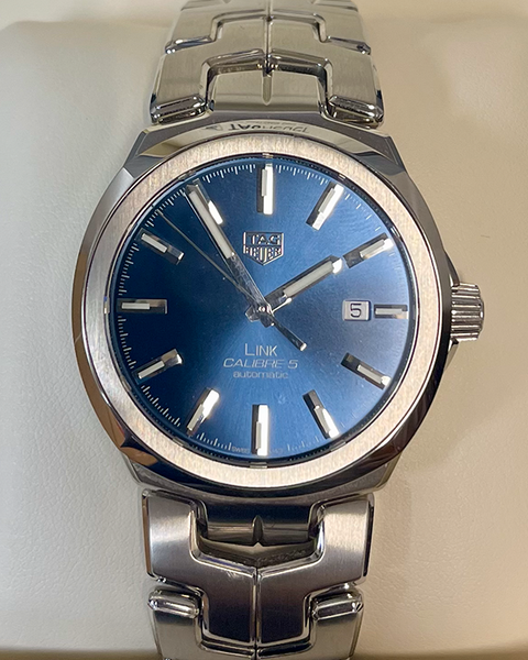 TAG Heuer Link Calibre 5 Automatic 41MM Steel Blue Dial (WBC2112