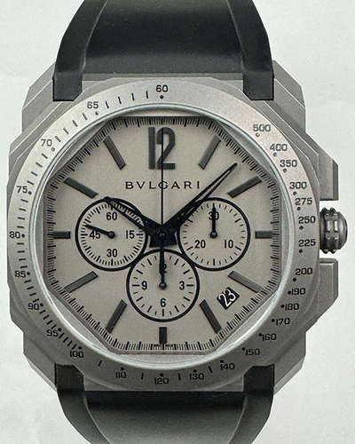 2019 Bvlgari Octo 41MM Grey Dial Rubber Strap (BGO41TCH)