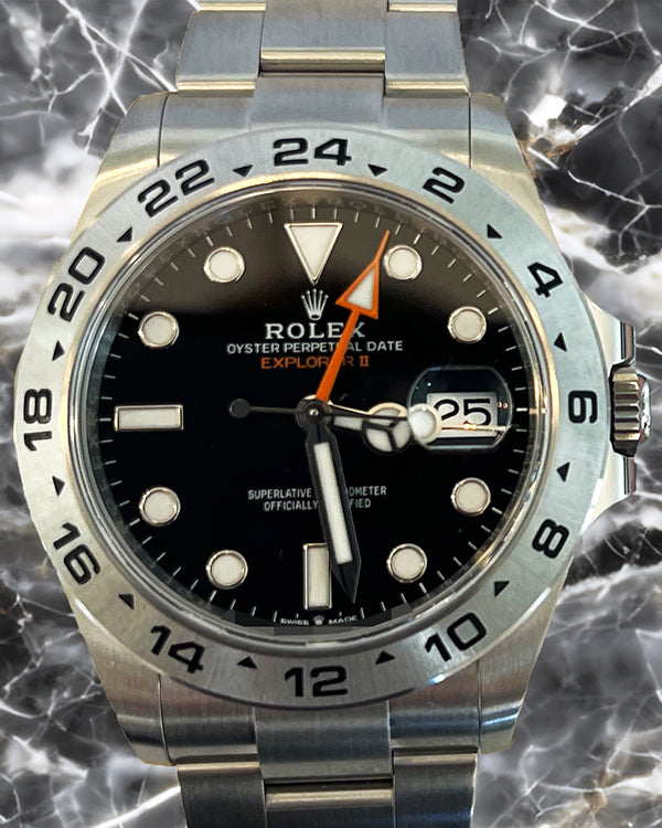 2024 Rolex Explorer II 42MM Black Dial Oyster Bracelet (226570)