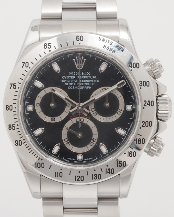 Rolex Cosmograph Daytona 40MM Black Dial Oyster Bracelet (116520)