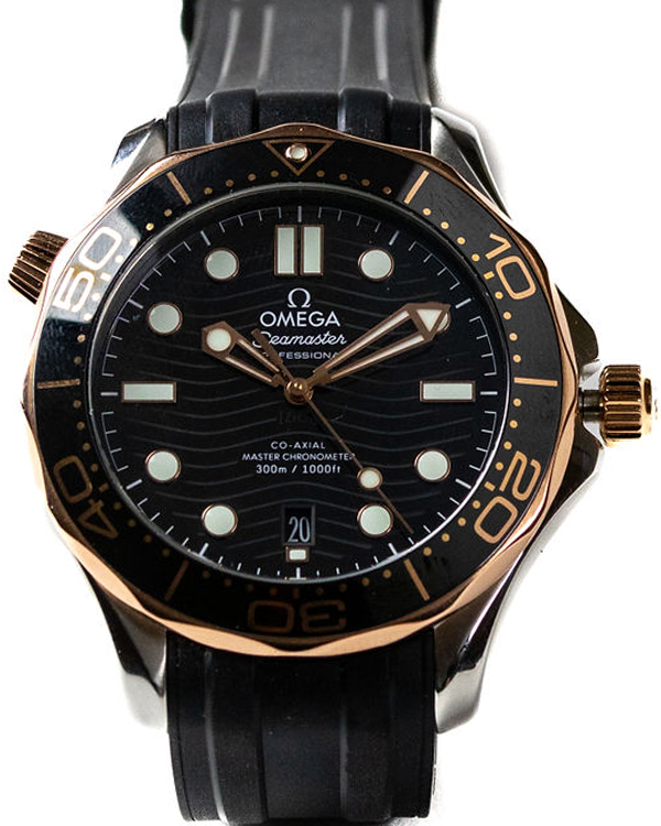 2023 Omega Seamaster Diver 300M 42MM Black Dial Rubber Strap (210.22.42.20.01.002)