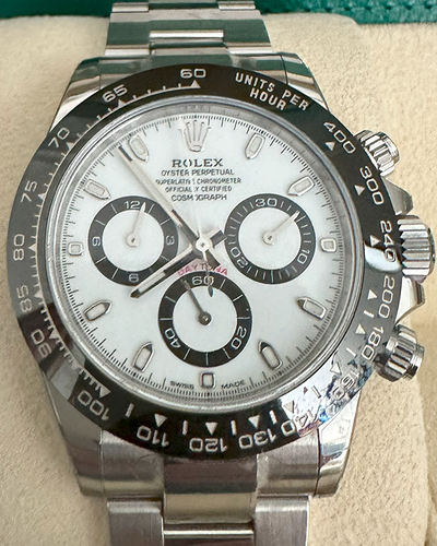 2023 Rolex Cosmograph Daytona "Panda" 40MM White Dial Oyster Bracelet (116500LN)