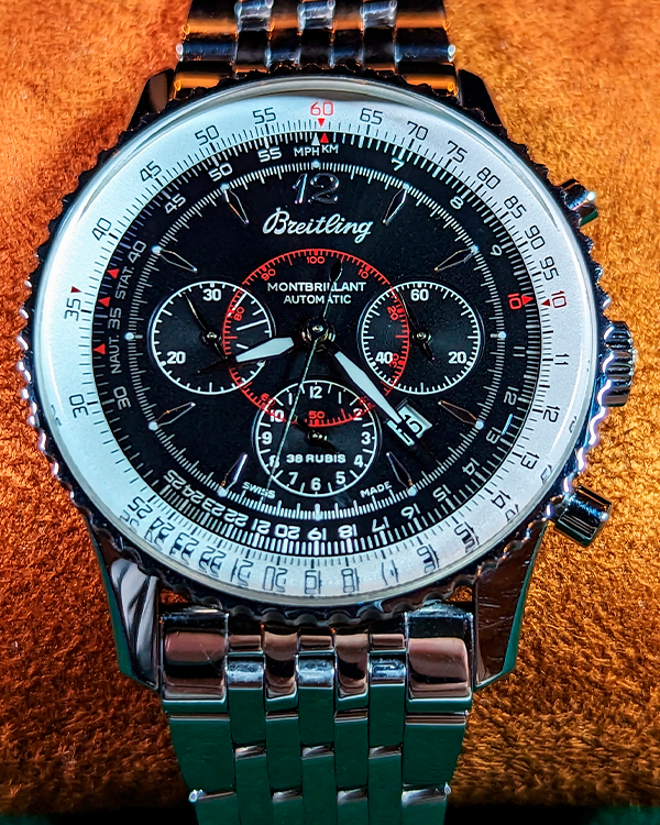 2006 Breitling Navitimer Montbrillant 38MM Steel Black Dial (A41330)