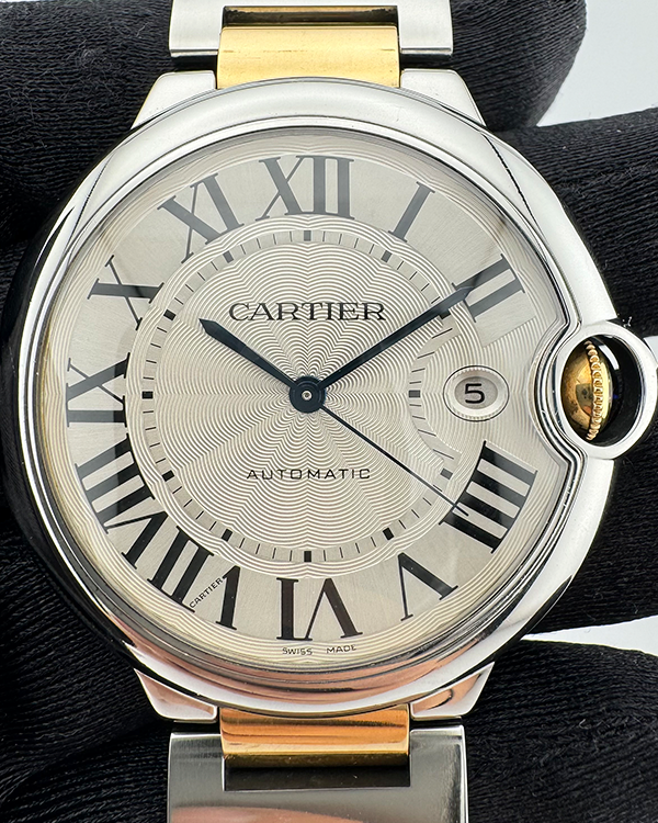 Cartier Ballon Bleu De Cartier 42MM Silver Dial Two-Tone Bracelet (W69009Z3)