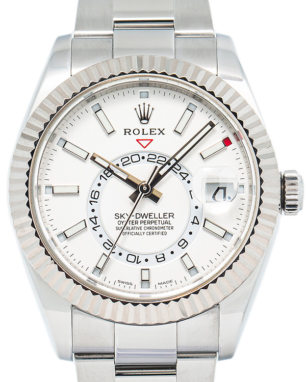 Rolex Sky-Dweller 42MM White Dial Steel Bracelet (326934)