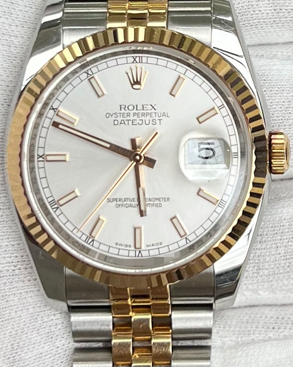 2005 Rolex Datejust 36MM Silver Dial Jubilee Bracelet (116231)