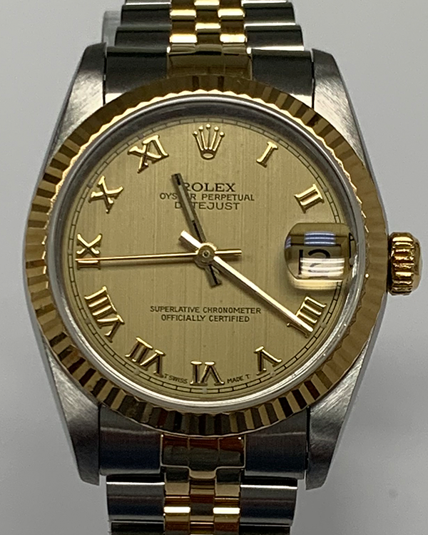 Rolex Datejust 31MM Champagne Dial Two-Tone Jubilee Bracelet (68273)