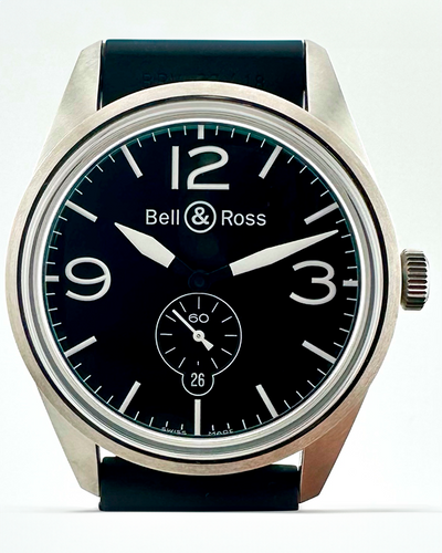 2015 Bell & Ross BR 123 Original 41MM Black Dial Rubber Strap (BR 123)